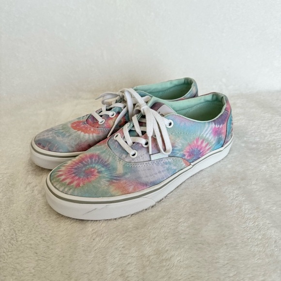 Vans Doheny Pastel Rainbow Canvas Tie-Dye Shoes - Picture 2 of 8